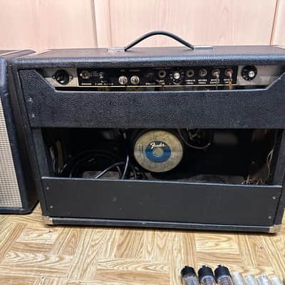 Fender Deluxe Reverb with original cover 1963 - 1967 Black Panel image 3