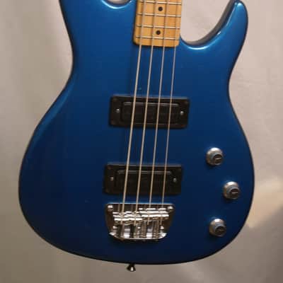 Peavey Foundation 1980's Blue electric bass guitar MADE IN USA with a hardshell case Near Mint image 2