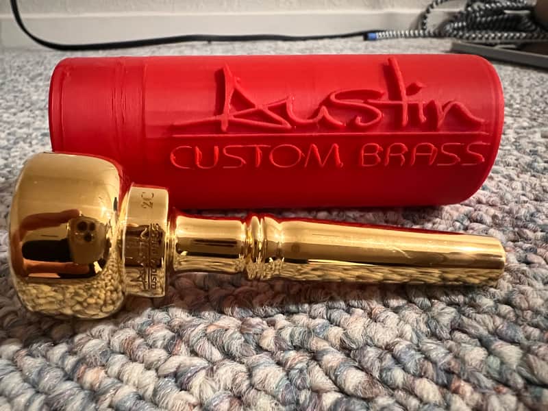 Austin Custom Brass Standard Series 2C Trumpet Mouthpiece Standard Series 2026 - Gold plated image 1