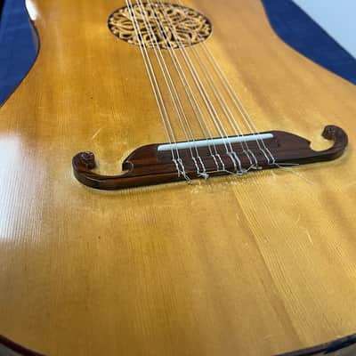 Vintage R Wilkinson Custom Made 12-String Classical Baroque Guitar with Case Made for Rod Stucky image 24