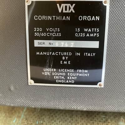 Vox Corinthian organ 1970 image 12