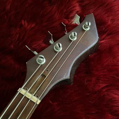 c.1960s Kay / Truetone K-592 Hollow Body Vintage Bass "Sunburst" image 3