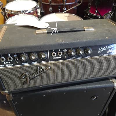 Fender Bassman 2-Channel 50-Watt Guitar Amp Head 1965 - Black Panel - Local Pickup Only image 1