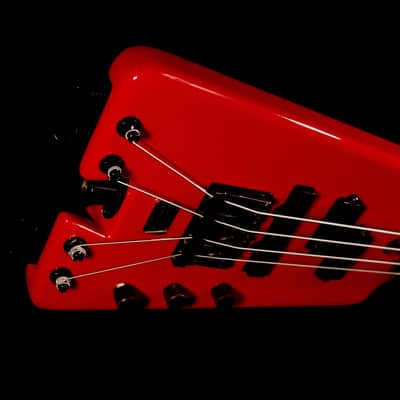 Warwick Nobby Meidel Bass 1985 Red. Headless. Extremely Rare. Few built in this color image 11