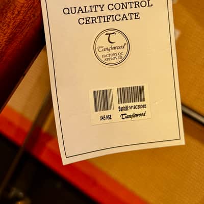 Tanglewood X45 Sundance Performance Pro Solid Cedar/Mahogany Super Folk Cutaway with Electronics - X45 Sundance Performance Pro Solid Cedar/Mahogany Super Folk Cutaway with Electronics ORIGINAL CASE INCL. image 14