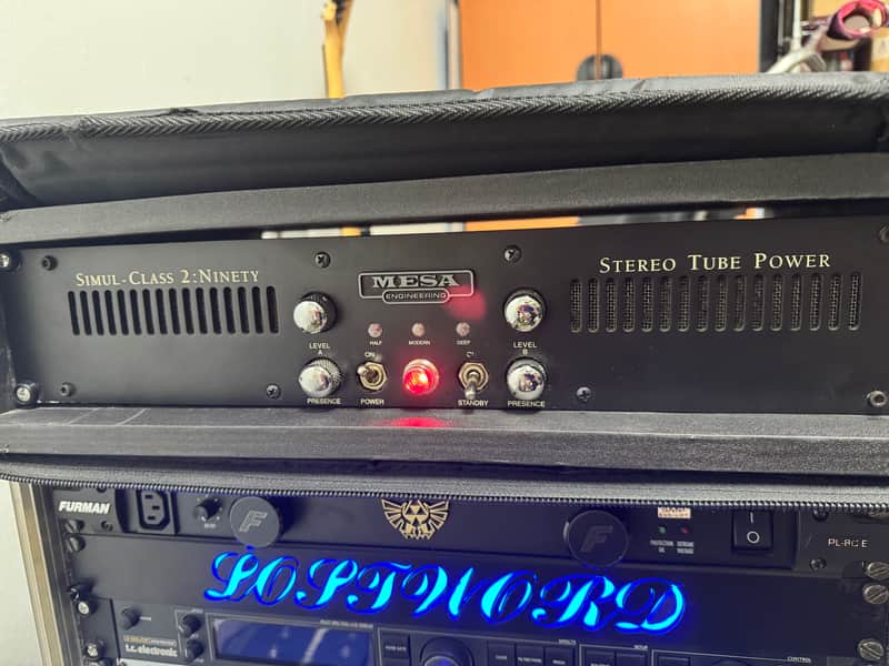 Mesa boogie stereo simul-class 2:90 ninety power amp 220v image 1