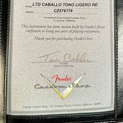 Fender Custom Shop Ltd. Ed. Caballo Tono Ligero Relic - Aged Black image 20