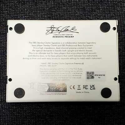 EBS Stanley Clarke Signature Acoustic Preamp - White image 6