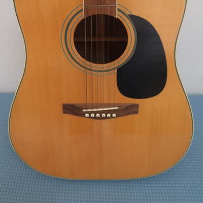 Vintage 1980s Unbranded Dreadnought Acoustic Guitar Martin Takamine Clone D28 D 28 MIJ Made in Japan Huge Sound Low Price image 5