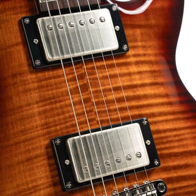 Cort M600 Tobacco Sunburst Flame Maple Top Double Cutaway Electric Guitar image 7