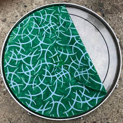 16" single layer Drum Bunny cloth drum cover - dampener - partial mute - compare to Drum Tortillas - Quesadilla - Big Fat Snare image 2