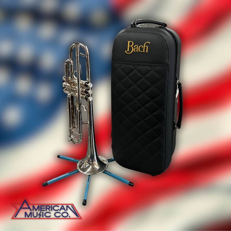 Bach Professional Trumpet in B♭ 170S43GY in Silver w/Case image 1