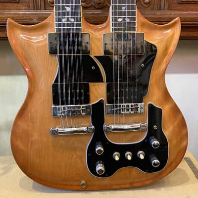 Lobue Double Neck ca 1975 - light sunburst image 5