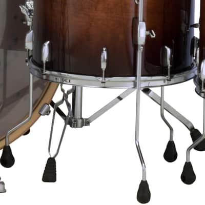 Pearl Session Studio Select Gloss Barnwood Brown 16x16" Floor Tom Drum w/Legs Birch/Mahogany Shell Dealer image 1