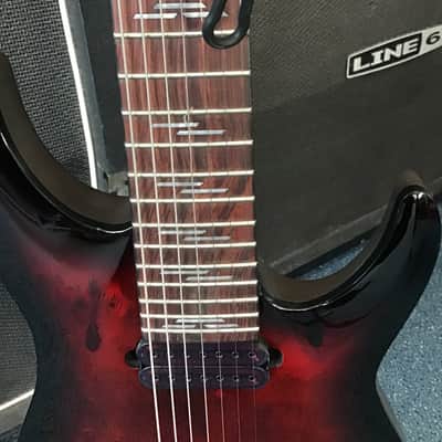 Schecter OMEN ELITE 7 CHERRY BURST LATE 2000’s - CHERRY BURST image 5