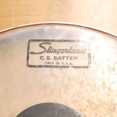 Slingerland 8" Clear Black Dot C.S. Batter Drum Head Vintage image 2