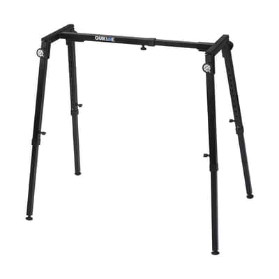 QUIK LOK - WS421 Multifunctional Heavy-Duty Workstand - Height and Width Adjustable Steel Frame for Keyboards, Digital Pianos, and Audio Mixers, Black image 3