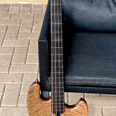 Wal Mk. I Fretless Bass 1986 - crazy cool Acid Stained Birdseye Maple w/a Lined Fingerboard. image 8