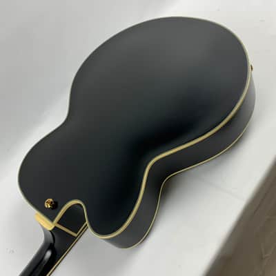 Ibanez PM3C Pat Metheny Signature Hollowbody Electric Guitar Black Low Gloss + Hardshell Case B-Stock image 14