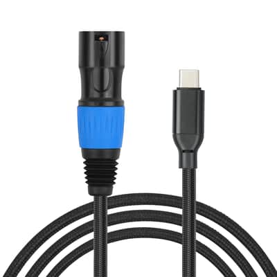 USB C to XLR Cable,6.6 FT XLR Male to USB C Converter Adapter,USB Type C to XLR Male Output Stereo Cable for Amplifier, Speaker, Mixer Console, etc image 1