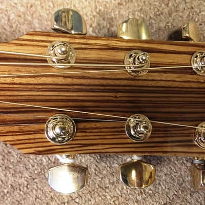 Fender CD-220CE All Zebrano 6-string Acoustic-Electric Guitar, Mahogany, Fishman image 6