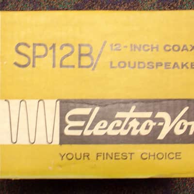 NEW OLD STOCK Vintage EV Electrovoice SP12B 16 ohm speaker NEVER used or mounted image 4