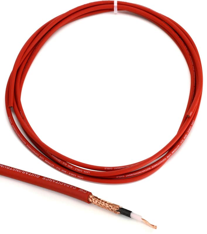 Lava Cable Mini ELC Instrument Wire - Red 10 Foot image 1