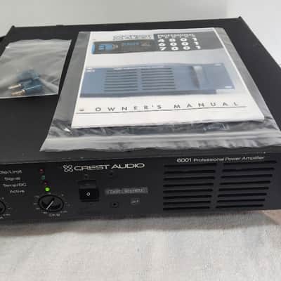 Legendary Amplifier Crest  Audio Professional Power Amplifier 6001 Crest’s legendary “overbuilt” power supply . Made In USA image 1