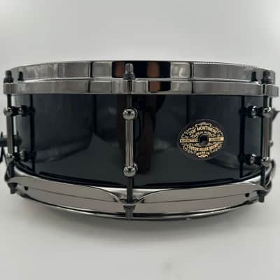 Montineri Custom 5"x14" "Murder Black" 10-Ply Jasper Maple Snare image 1