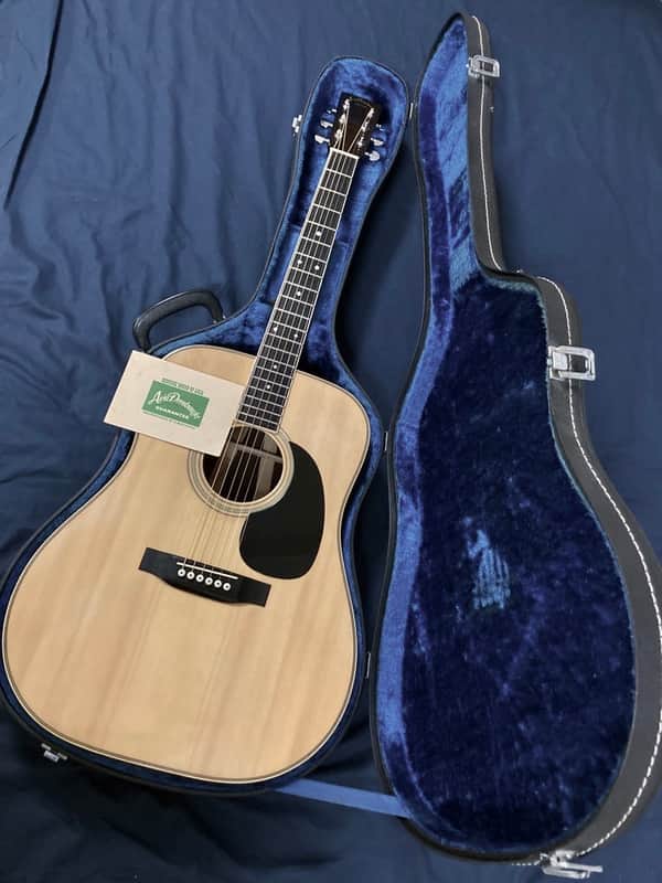 Aria Dreadnought D-40 By R.Matsuoka 1978 NAT 3 piece back MIJ