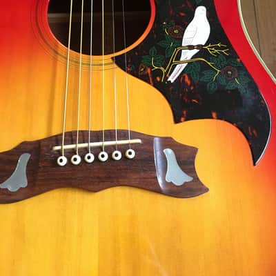 Takamine Elite HM-30 Dove Cherry burst 70s vintage Japan market