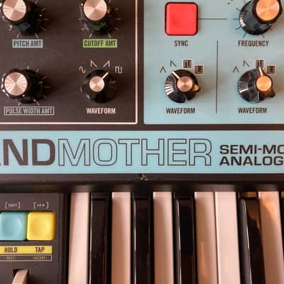 Moog Grandmother 32-Key Semi-Modular Analog Synthesizer 2018 - Present - Black / Multi-Colored Panel image 3