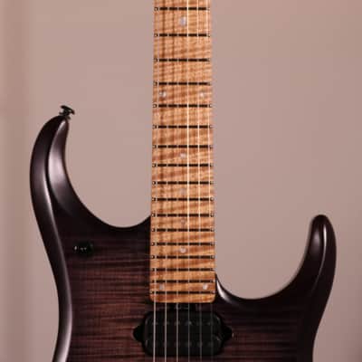 Musicman JP15 Electric Guitar - Roasted Maple Fingerboard, Flame Trans Black Burst image 6