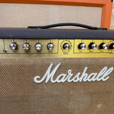 Vintage 1979 Marshall Club & Country 4140 100w 2x12 Amplifier w/ Cover *1970s* image 5