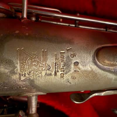 1924 Vintage Buescher True Tone Alto Saxophone Silver image 6
