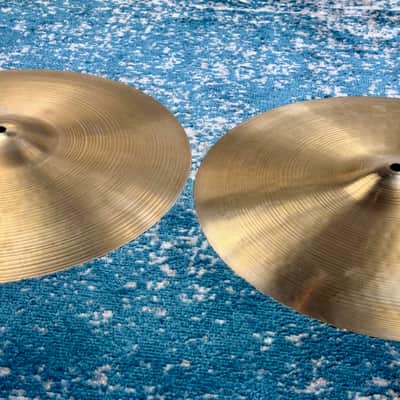 1960s CLEAN 15” Zildjian AVEDIS Hi Hats 982g 1019g image 7