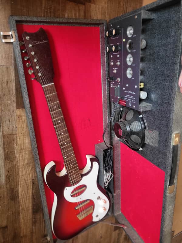 Silvertone 1457 with Case Amp | Reverb