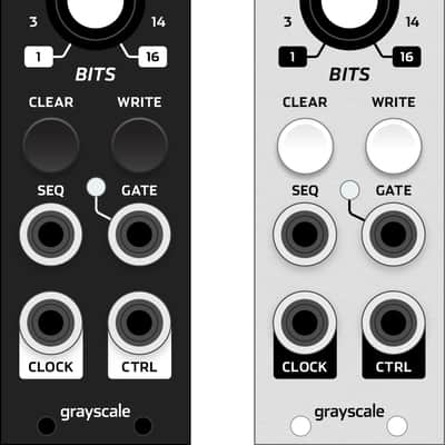 Grayscale Permutation 6hp - black or gray panel option - expanded Turing Machine image 2