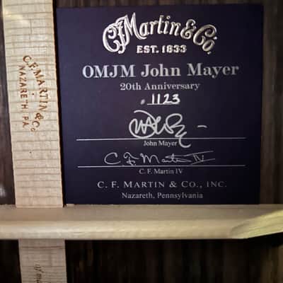 Martin OMJM John Mayer 20th Anniversary - Platinum Gray Burst / 4lbs. 8.9oz. #2911326 image 2