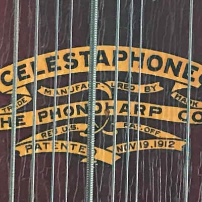 1912 Phonoharp Celestaphone Vintage Marxophone Antique Zither Spring Harp Keyboard Hammer Dulcimer image 4