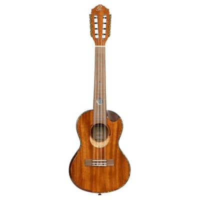 Ortega Eclipse-TE8 Custom Built Series Solid Mahogany Top Okume Neck 8-String Tenor Ukulele w/Gig Bag image 3