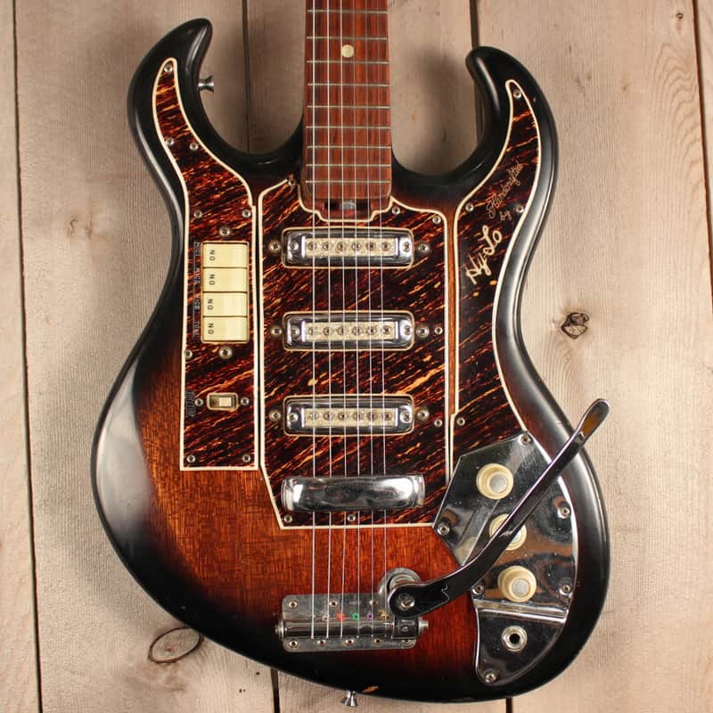 Vintage  1965 Hy-Lo Model 2103  Hoshino Gakki  like a Burns Bison Rare image 1