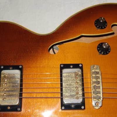 1979 Bradley Epiphone Emperor Thinline, Vintage Sunburst, High-End Matsumoku Semi Hollow image 16