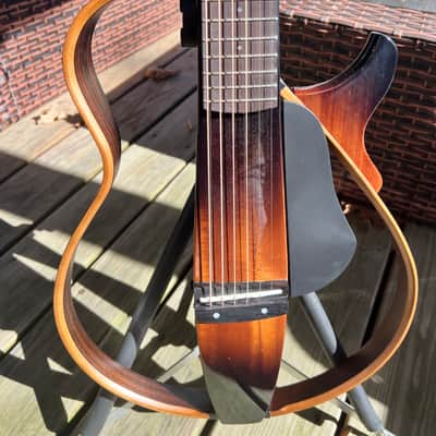 Yamaha SLG200S Silent Guitar 2010s - Tobacco Sunburst image 2