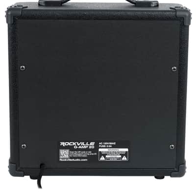 Rockville G-AMP 20W Guitar Amplifier Combo with Bluetooth, Delay, Dual Guitar Inputs, Clean/Overdrive, EQ Controls, Portable for Practice and Small Gigs image 6