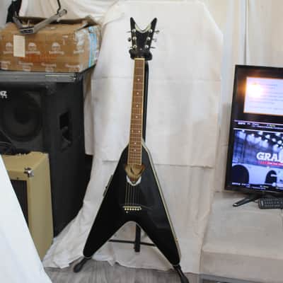 Dean V-Coustic Thin Body Acoustic-Electric Guitar 2010 Ebony image 6