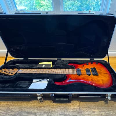 Ernie Ball Music Man Ball Family Reserve John Petrucci Signature JP15-7 - Blood Orange image 5