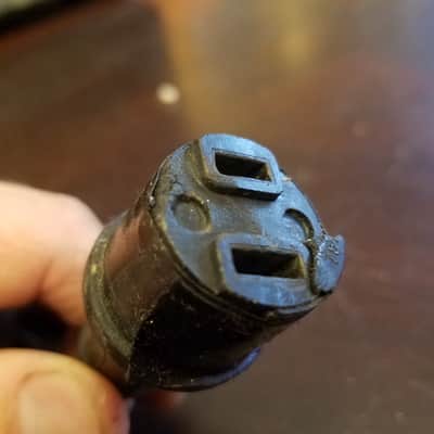 Belden Bell & Howell RARE y-splitter wye power cord cable projector amplifier film-o-sound 1940s - Molded Rubber image 8