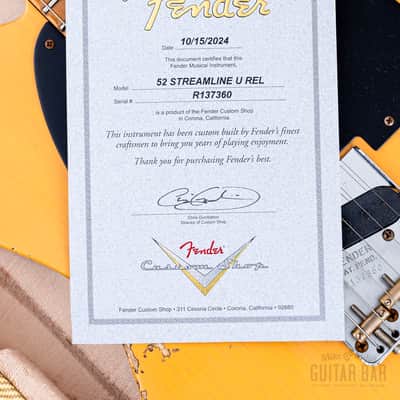 2023 Fender Custom Shop 1952 Telecaster Streamlined U Heavy Relic Butterscotch Blonde w/ P-90, Case, CoA, Lightweight Ash image 14