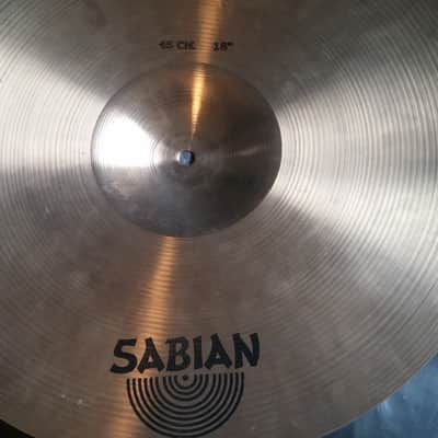 VINTAGE SABIAN 18" THIN CRASH EARLY 80S BEAUTIFUL ORIGINAL INK STAMPS Sounds Great ! 1325 G image 10